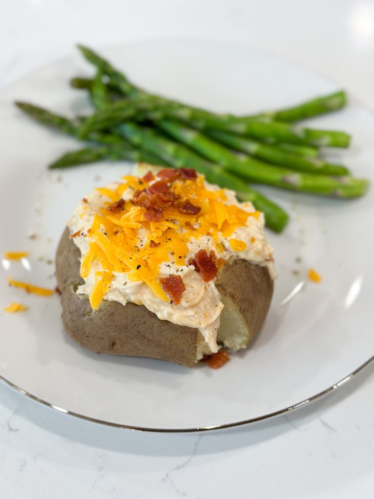 Slow cooker crack chicken dinner