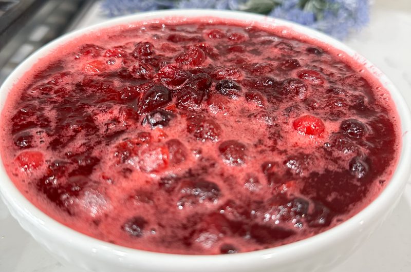 homemade cranberry sauce without gelatin