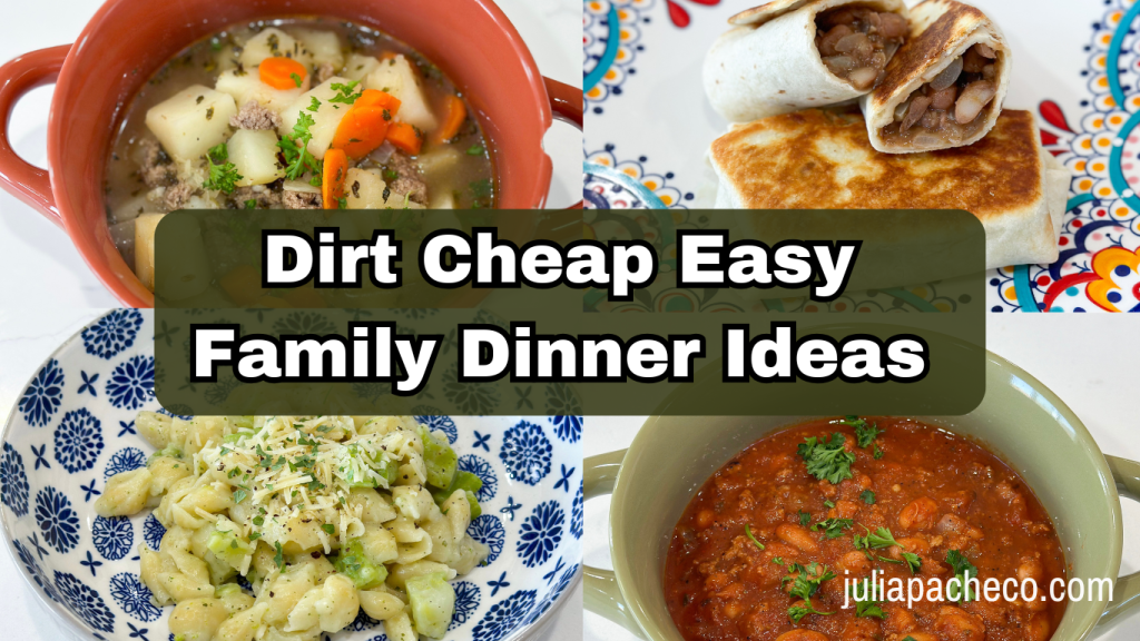 Dirt cheap family dinner recieps