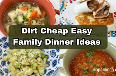 Dirt cheap family dinner recieps