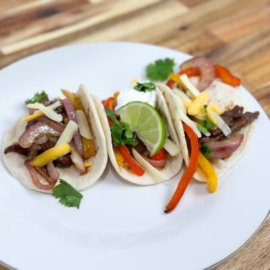 easy sheet pan steak fajitas