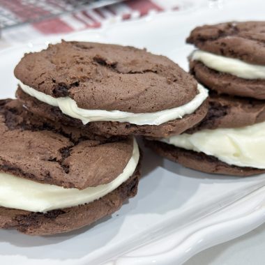 homemade Oreo cookie sandwiches