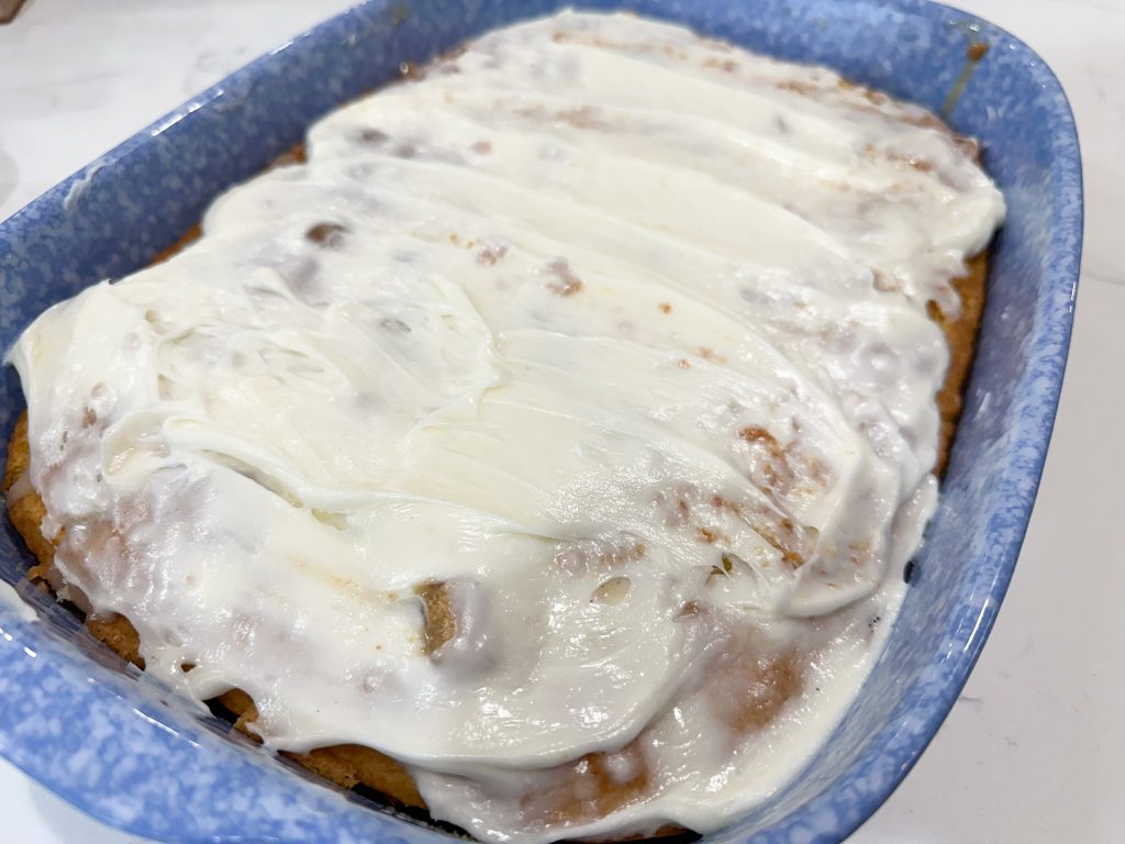 the best cinnamon roll poke cake