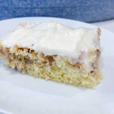 the best cinnamon roll poke cake