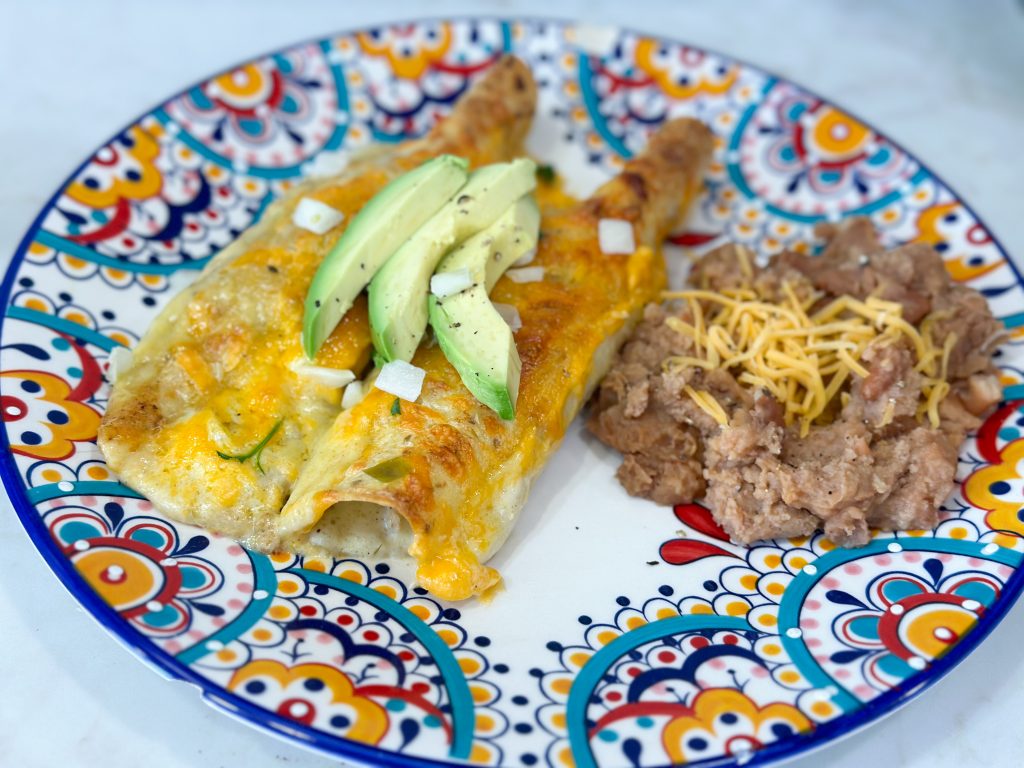 tasty honey lime chicken enchiladas