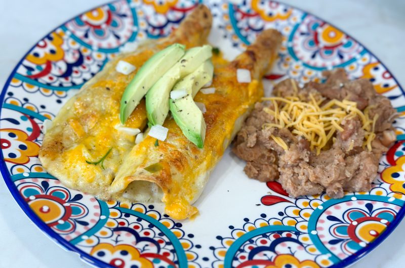 tasty honey lime chicken enchiladas