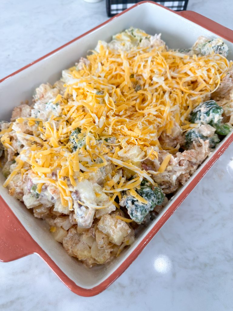 delicious creamy chicken and potatoes casserole