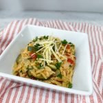 One pot orzo with vegetables