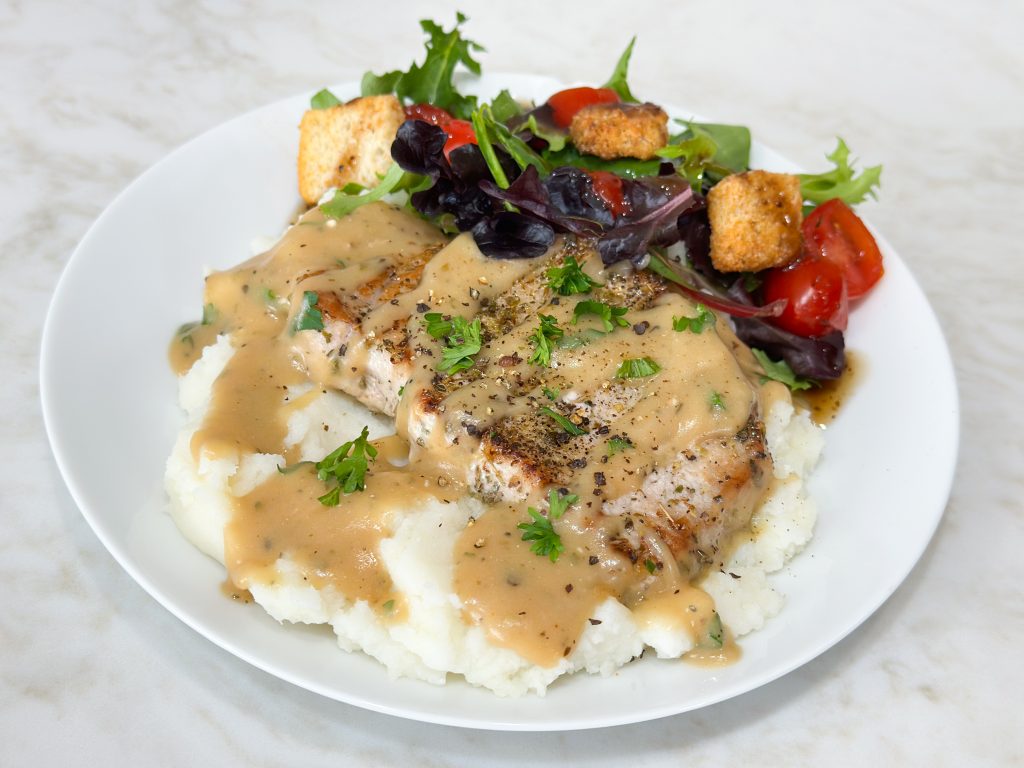 Easy Pork Chops and Gravy