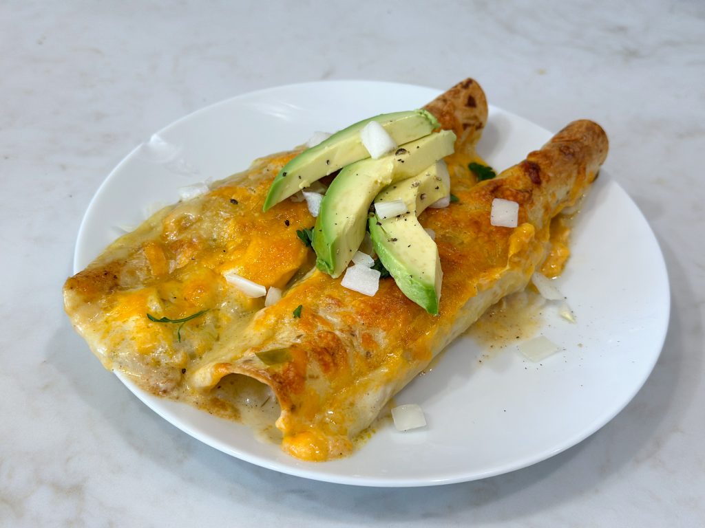 tasty honey lime chicken enchiladas