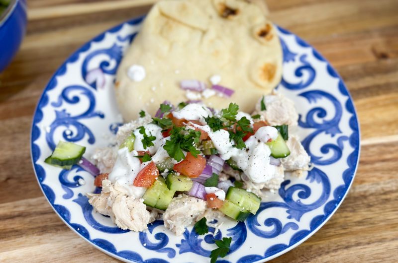 Easy slow cooker Greek chicken