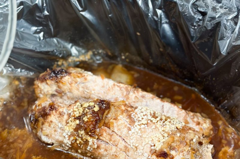 Slow cooker delicious pork tenderloin