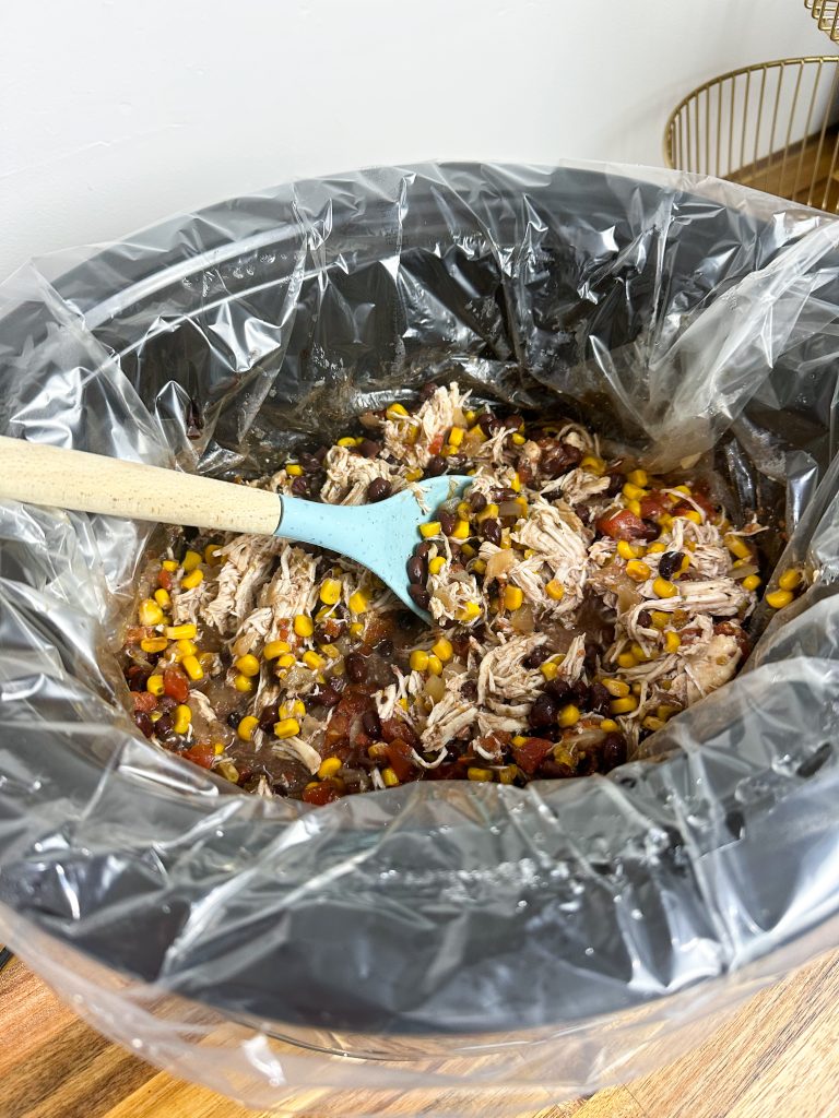 easy slow cooker chicken burrito bowl