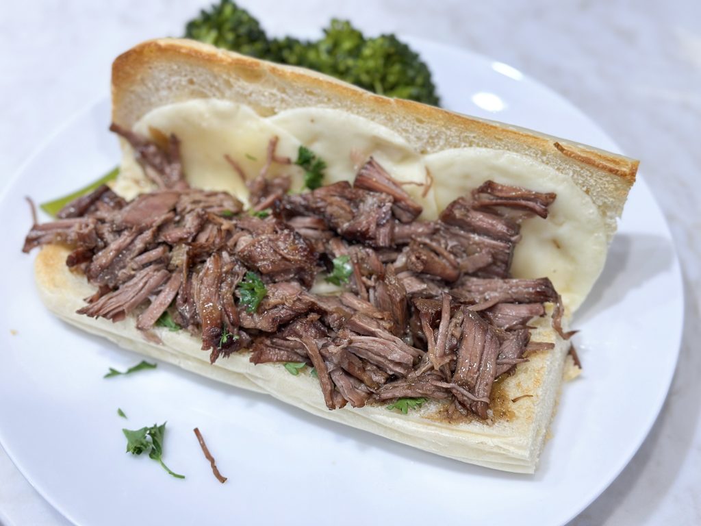 easy slow cooker french dip roast sandwiches