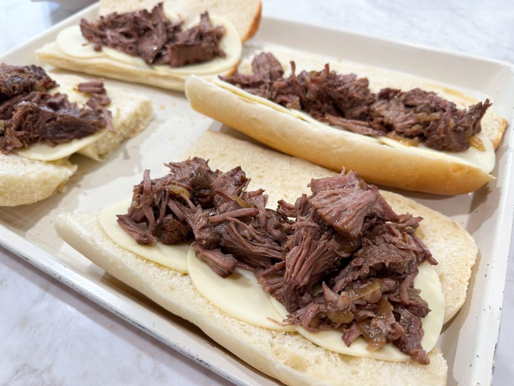 easy slow cooker french dip roast sandwiches