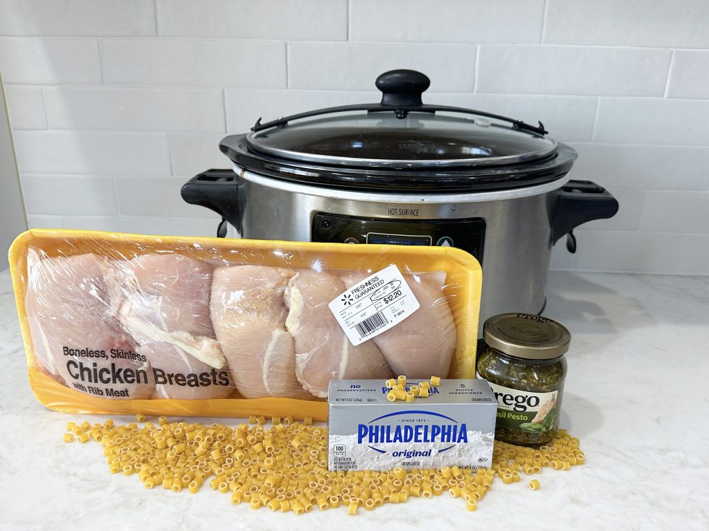 easy slow cooker pesto chicken