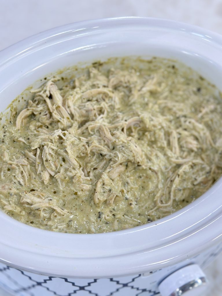 easy slow cooker pesto chicken