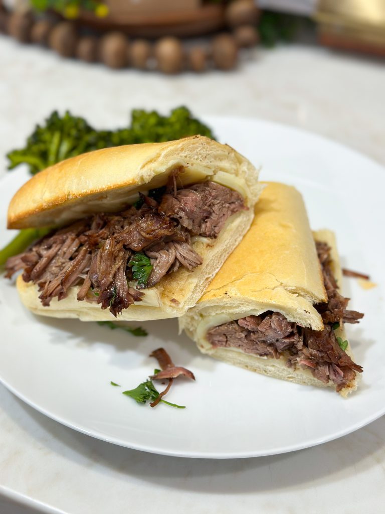 easy slow cooker french dip roast sandwiches